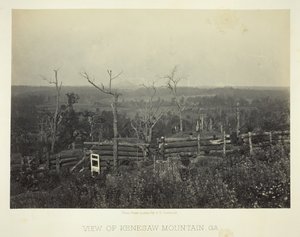 Vista del monte Kenesaw, Ga., 1866 da George N. Barnard