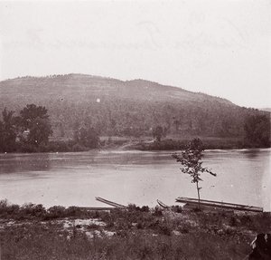 Veduta sul fiume Tennessee, ca. 1864 da George N. Barnard