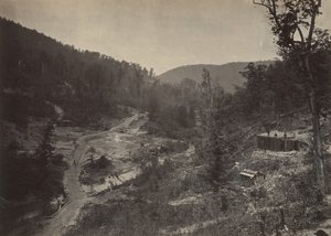 Valle di Whiteside sotto il ponte, 1860s da George N. Barnard