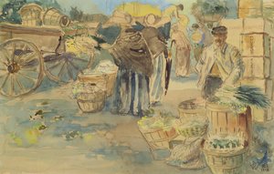 Il mercato, New Orleans da George Overbury Hart