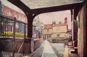 Vicolo di Tombland (litografia a colori) da George Parsons Norman
