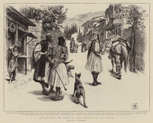 Illustrazione della Storia della Vendemmia di E F Benson da George Percy Jacomb Hood