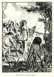 Odissea: Nausicaa e Ulisse da George Percy Jacomb Hood