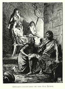 Odissea: Ulisse scoperto dalla vecchia nutrice