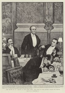 La cena per Mr Asquith all