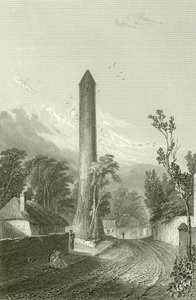 La Torre Rotonda di Clondalkin, Dublino, Irlanda da George Petrie
