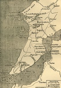 Mappa della Penisola di Gallipoli, 1919
