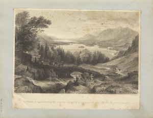 Laghi Derwent e Bassenthwaite, - Keswick e Skiddaw in lontananza, Cumberland da George Pickering