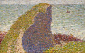 Le Bec du Hoc, Grandcamp Studio, 1885 da George Pierre Seurat