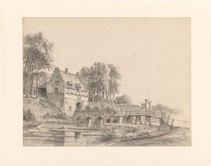 Vista sul cancello del Castello di Buren