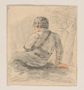 Ragazzo seduto, visto da dietro da George Pieter Westenberg