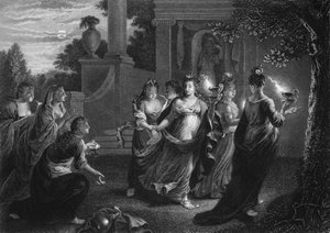 Dacci del tuo olio, perché le nostre lampade si sono spente, c. 1840 da George Presbury