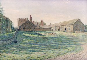 Castello di Halton, Northumberland, aspetto orientale, XIX secolo da George Price Boyce
