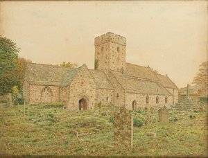 La doppia chiesa di Saint Illtyd a Llantwit Major, Glamorganshire