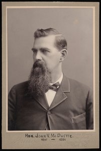 Ritratto di John Van McDuffie 1841-1896, Prima del 1896 da George Prince