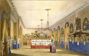 Una mostra alla Old Town Hall, Oxford, 1854 da George Pyne