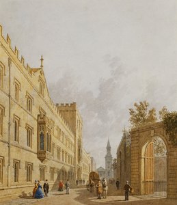 Exeter College, Oxford, 1848 da George Pyne