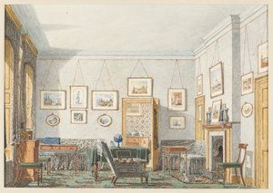 La stanza di George James Drummond a Oxford, 1853 da George Pyne