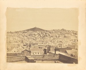 Vista su Stockton Street e Telegraph Hill, dall