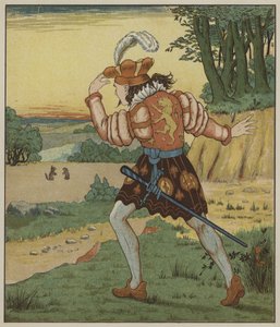 Illustrazione per Rumpelstiltskin dei Fratelli Grimm da George R. Halkett