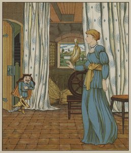 Illustrazione per Rumpelstiltskin dei Fratelli Grimm da George R. Halkett