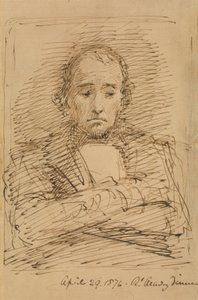 Benjamin Disraeli, schizzato a una cena della Royal Academy da George Richmond