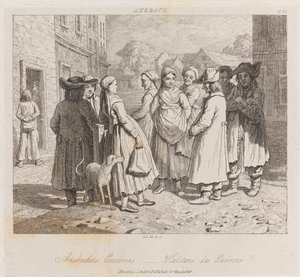 Anbachers, Ansbach, c.1821 da George Robert Lewis
