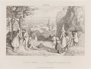 Ritorno dal lavoro, Havre, c.1821 da George Robert Lewis