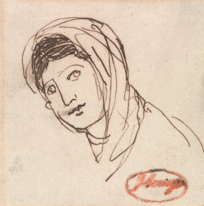 Una testa femminile da George Romney