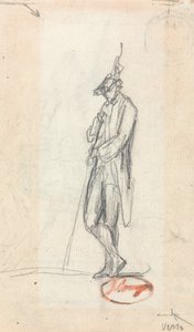 Una figura maschile in piedi da George Romney