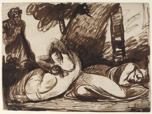Cimone e Ifigenia: scena tratta dal “Decamerone” di Boccaccio da George Romney