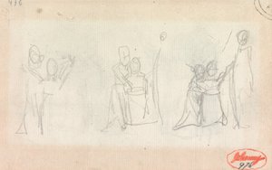 Gruppo famiglia: Tre schizzi da George Romney