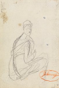 Studio di figura di una donna da George Romney