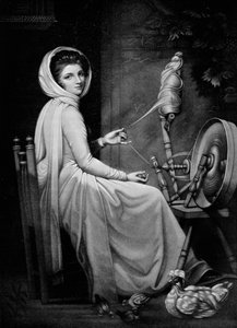 Lady Hamilton come La Filatrice, c1782, 1912