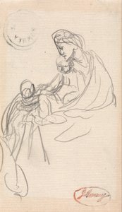 Madre e figli da George Romney