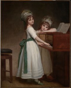 Ritratto di Maria e Catherine, le figlie di Edward Thurlow, 1° Barone Thurlow da George Romney