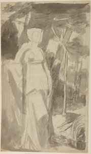 Studio di ritratto della signorina Francis Woodley da George Romney