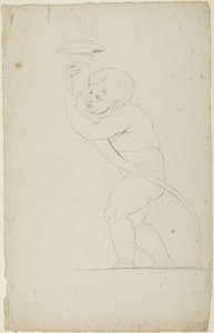 Putto con una torcia in mano da George Romney