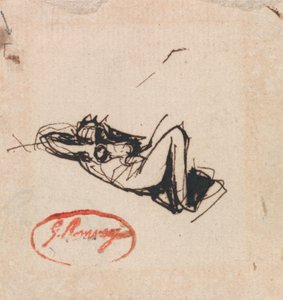 Figura sdraiata da George Romney