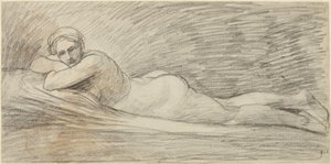 Nudo femminile sdraiato da George Romney