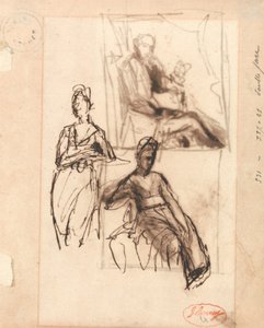 Uomo e donna seduti