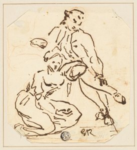 Uomo e donna seduti