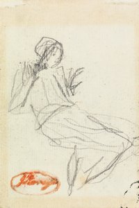Contadina seduta