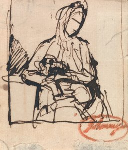 Donna seduta: Forse la signora Harris da George Romney
