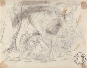 Bozzetto per Canidia e i giovani da George Romney