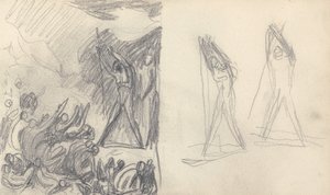 Disegno dal quaderno di schizzi da George Romney