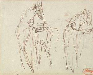 Schizzi per “Un uomo con un cavallo” da George Romney