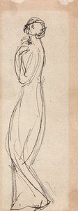 Figura femminile in piedi da George Romney