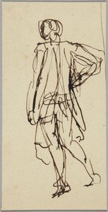 Figura maschile in piedi da George Romney