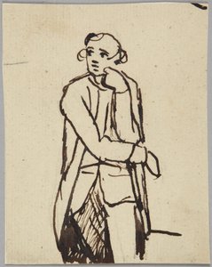 Figura maschile in piedi da George Romney